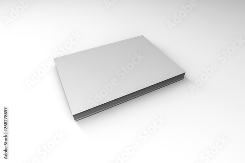 White Cover Book Template on White