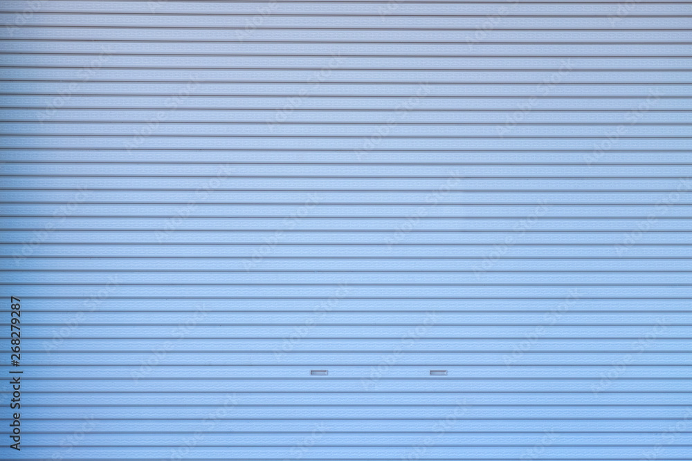Fototapeta premium Metal roller shutter door or gate wall closed background.