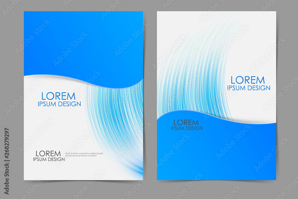 Fototapeta premium Business brochure template layout. Flyer design in A4 size. Vector