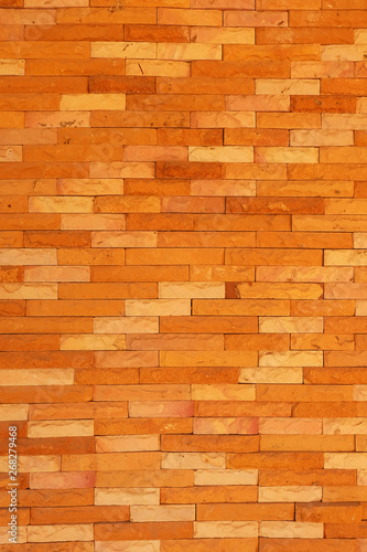 Orange Brick Wall. Bricks Abstract Background Great for Any Use.