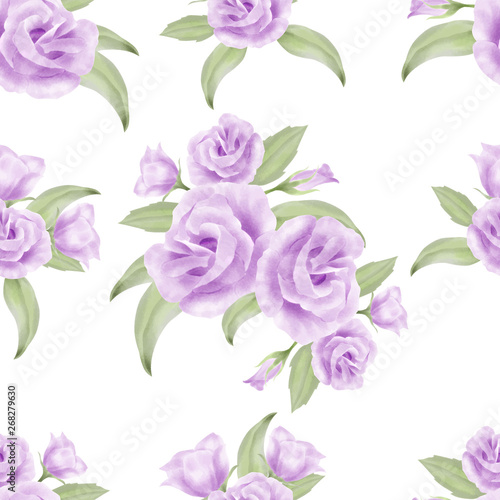 beautiful watercolor floral pattern flower background