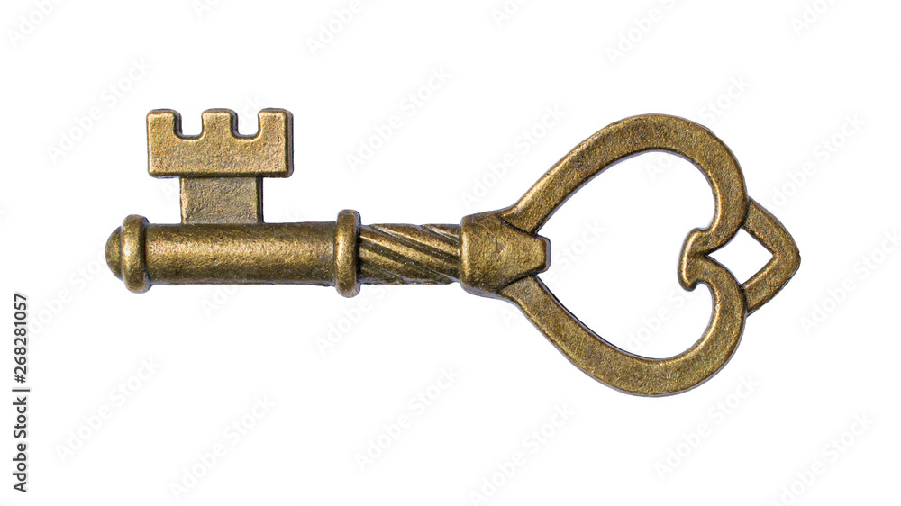 Obraz premium Single old vintage door key