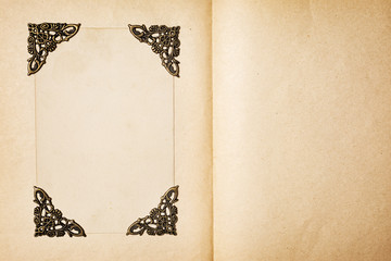 Vintage photo or album corners for scrapbook