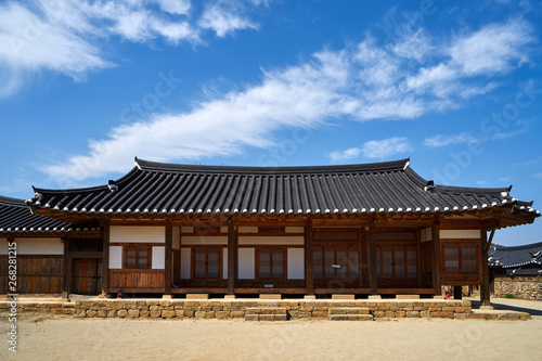 Hahoe Folk Village is a world heritage and a famous tourist site.