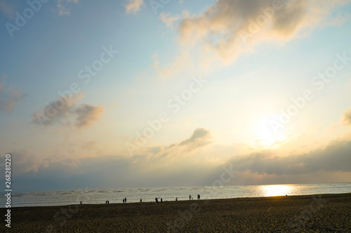 Sunset Platform  a famous scenic spots in Tainan  Taiwan