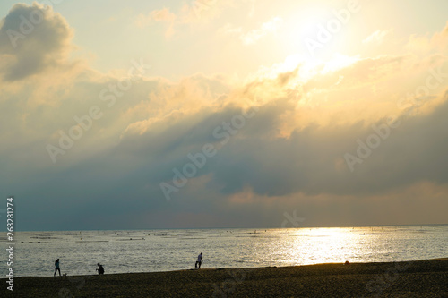 Sunset Platform, a famous scenic spots in Tainan, Taiwan photo