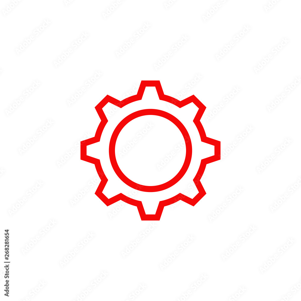 Gear machine icon logo design vector template