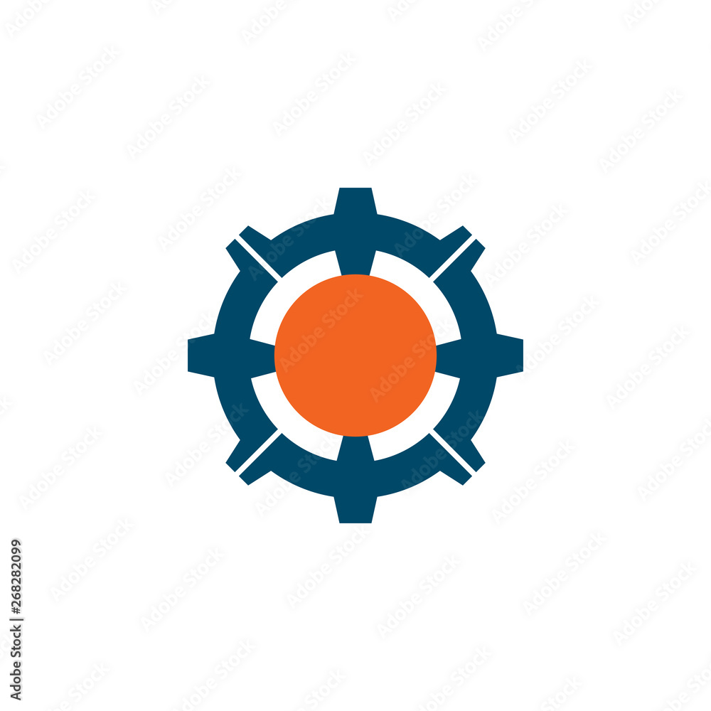 Gear machine icon logo design vector template Gear machine icon logo design vector template