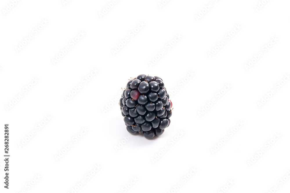 Ripe blackberry fruit isolated on white background. Ripe blackberry fruit isolated on white background.