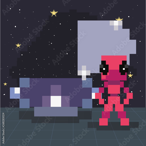 invader video game retro
