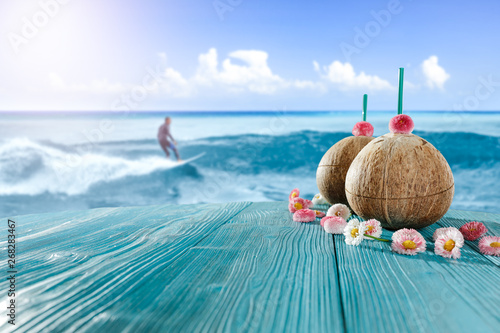 Desk of free space and fres...