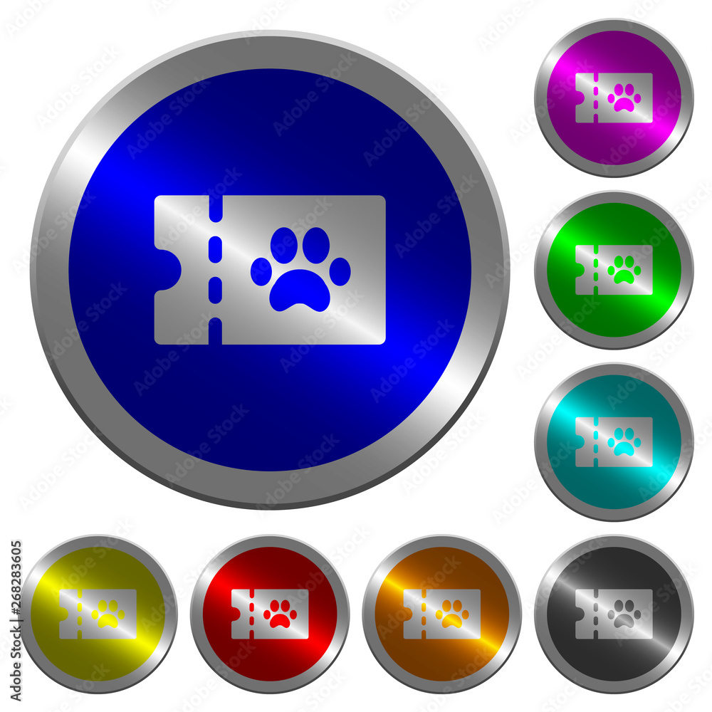 pet shop discount coupon luminous coin-like round color buttons pet shop discount coupon luminous coin-like round color buttons