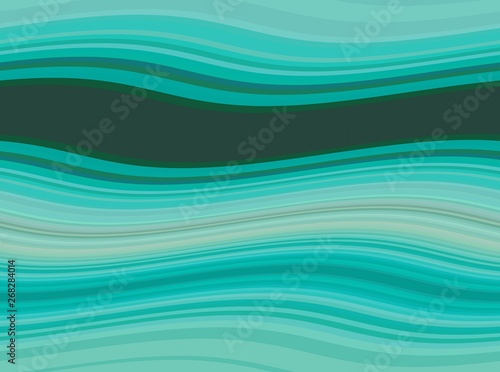 abstract waves background with light sea green, dark slate gray and medium aqua marine color. waves can be used for wallpaper, presentation, graphic illustration or texture