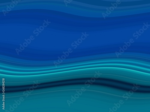 teal, strong blue and very dark blue colored abstract waves background can be used for graphic illustration, wallpaper, presentation or texture
