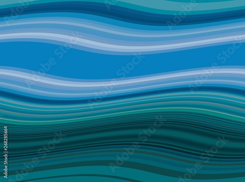 dark cyan, very dark blue and corn flower blue colored abstract waves background can be used for graphic illustration, wallpaper, presentation or texture