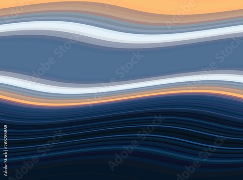 dark slate gray, tan and very dark blue colored abstract waves background can be used for graphic illustration, wallpaper, presentation or texture