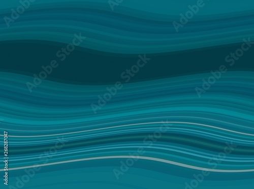 abstract teal green, very dark blue and light slate gray color ocean waves background. can be used for wallpaper, presentation, graphic illustration or texture