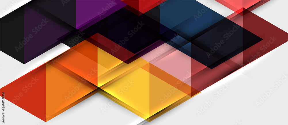 Abstract geometric background. Modern overlapping triangles. Unusual color shapes for your message. Business or tech presentation, app cover template Abstract geometric background. Modern overlapping triangles. Unusual color shapes for your message. Business or tech presentation, app cover template