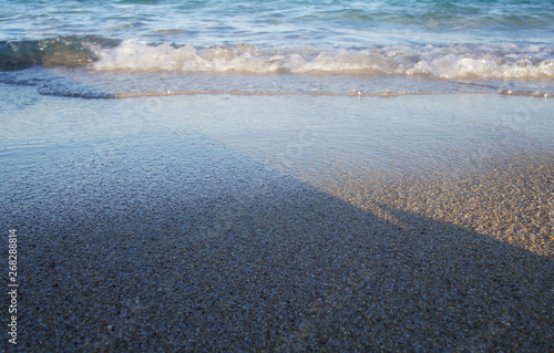 Canary Islands nature. Sandy coast close up.