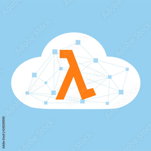 Lambda seamless. Development process. IT Concept vector illustration.