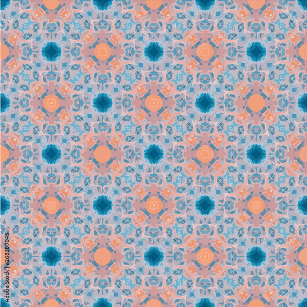 Luxury seamless pattern ornament in islamic style. Abstract floral raster element arabesque.