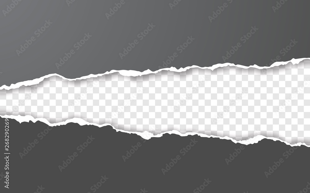 Papier peint Horizontal torn paper edge