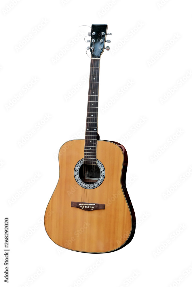  vertical isolate guitar white background