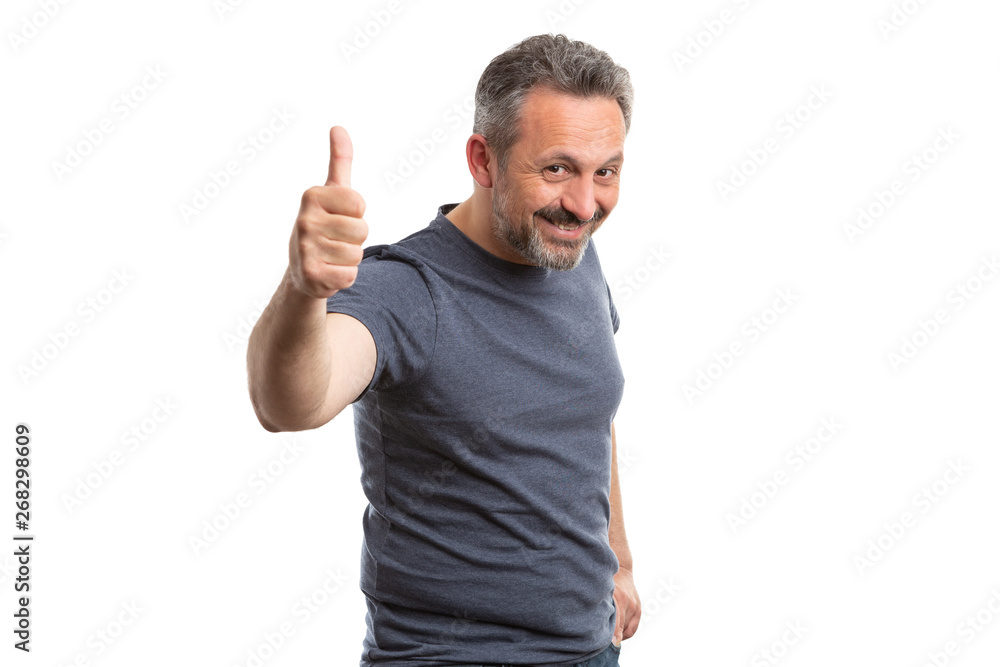 Man making like gesture Man making like gesture