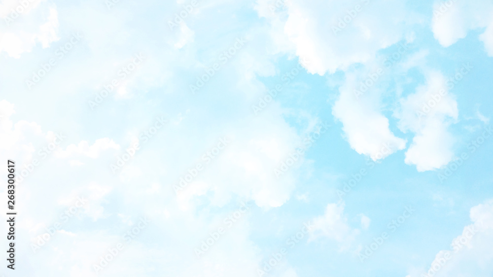 Abstract blurred beautiful soft cloud background with a pastel multicolored gradient with bokeh concept for wedding card design or presentation