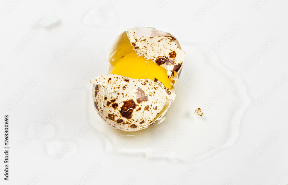 Chicken broken quail spotted egg Chicken broken quail spotted egg
