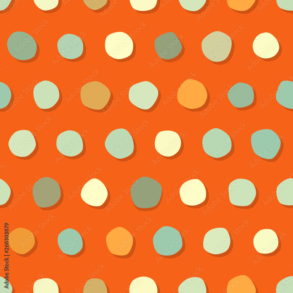Funny seamless pattern. Hand drawn blobs. Funny seamless pattern. Hand drawn blobs.