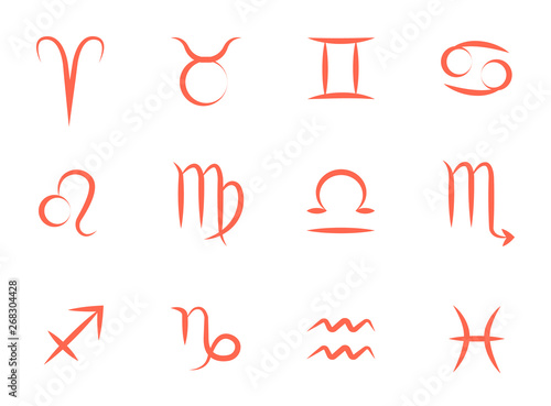 Zodiac signs. Horoscope. Astrology