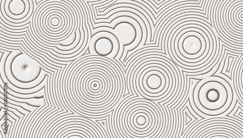 white modern abstract circles