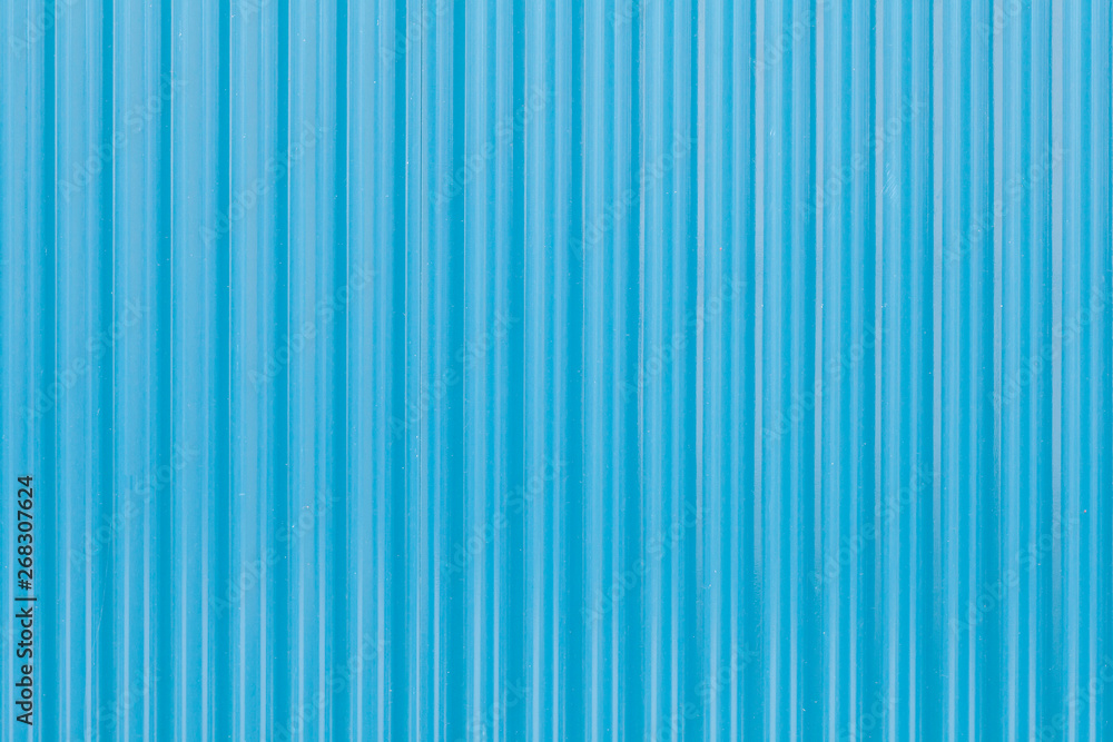 Obraz premium Galvanized sheet painted blue texture and background