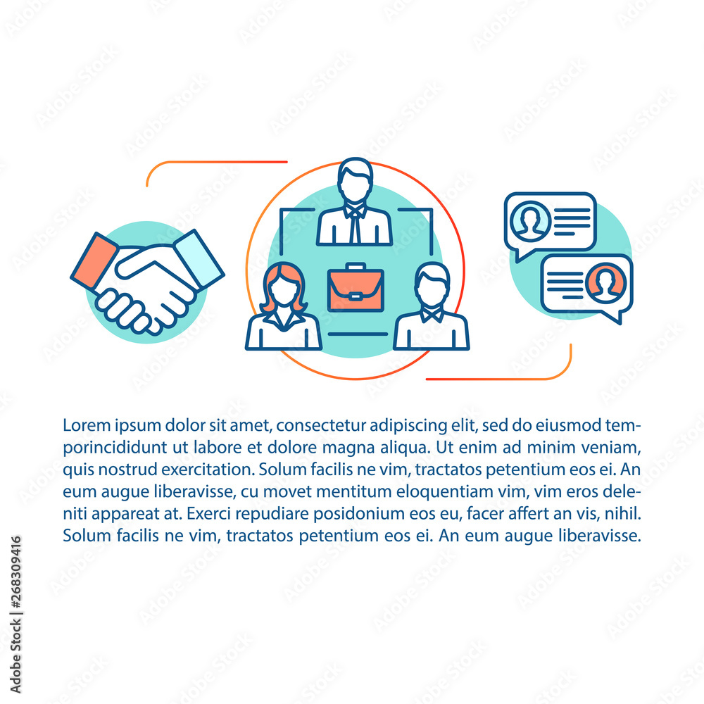 Branding agency article page vector template Branding agency article page vector template