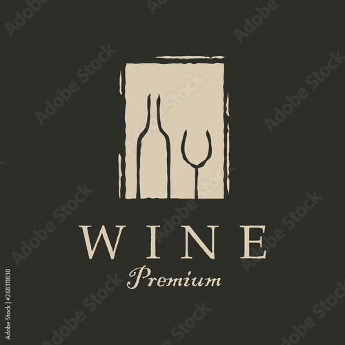 Wine Logo Design Template