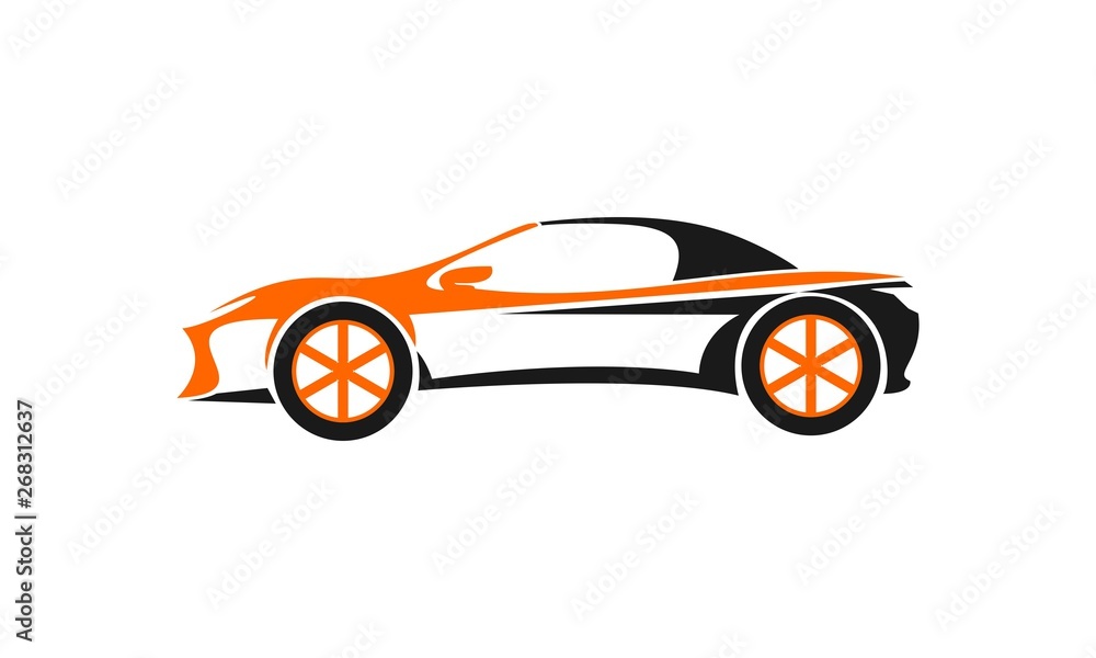 Sport car vector logo