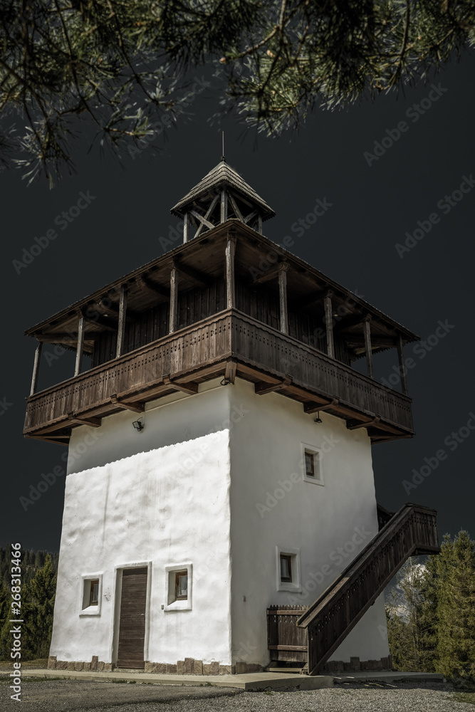 Lookout Veza in village Velke Borove, Slovakia