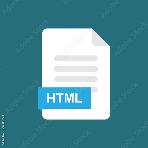 html format file icon symbol