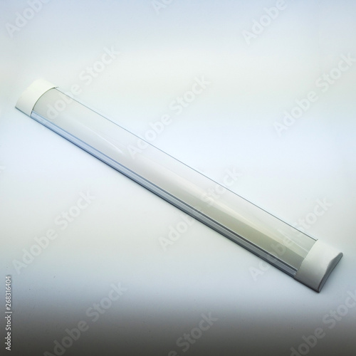 Picture on a white background electric lamp for mounting electrics. Perfect for filling the catalog of a modern iniernet store on the site.