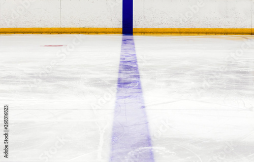 blue line on a hockey rink