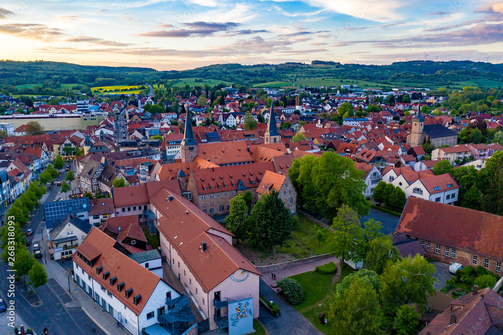 Fototapeta premium Schlüchtern aus der Luft