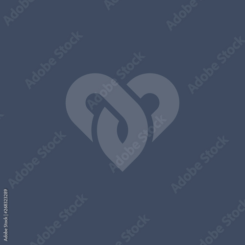 Heart symbol logo icon design template elements. Health care Logotype concept icon. Dating Logo Icon. Vector template.