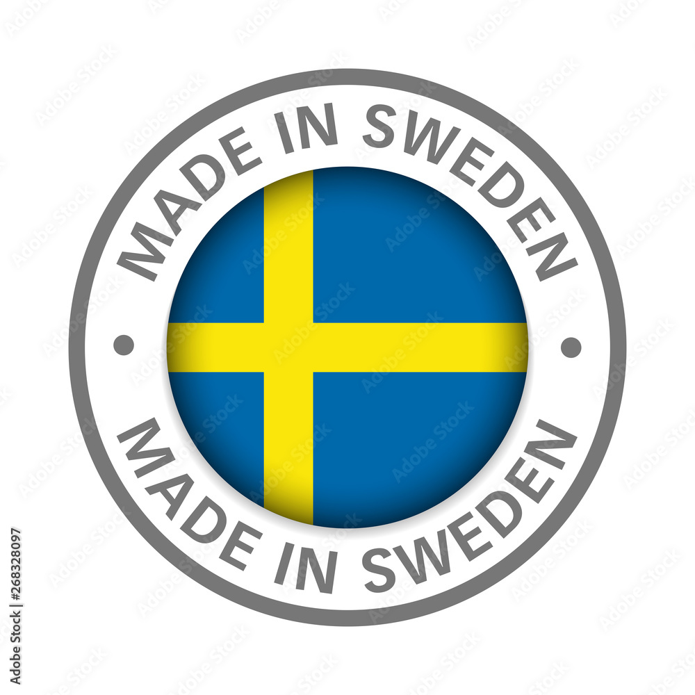 made in Sweden flag icon
