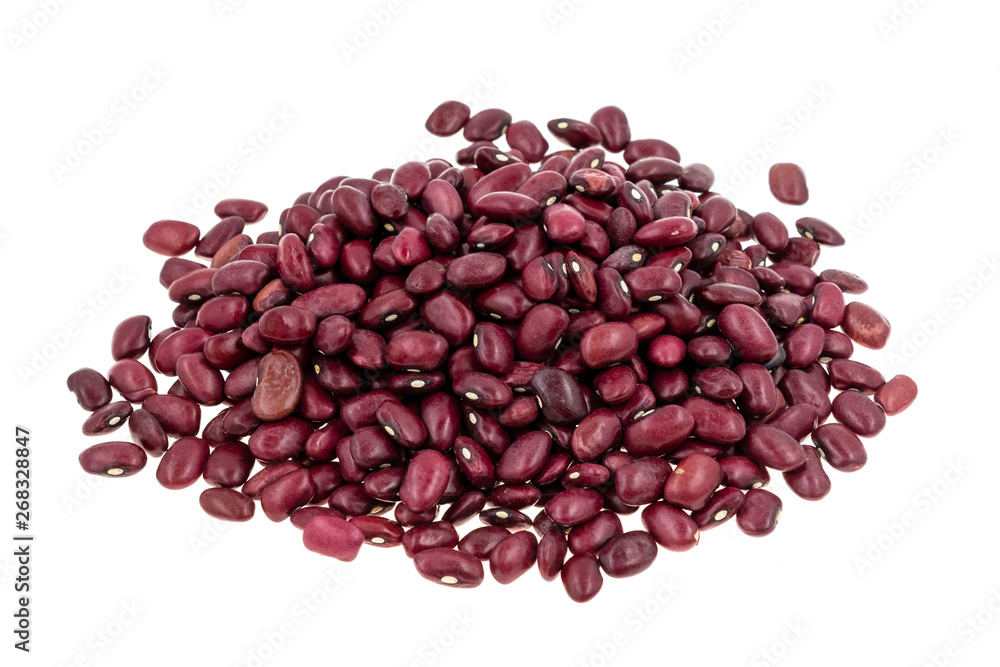 Red beans isolated on white background Red beans isolated on white background