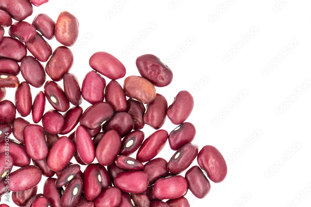 Red beans isolated on white background Red beans isolated on white background