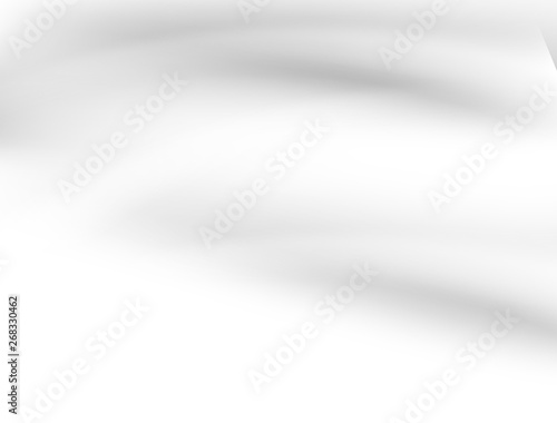Smooth gray and white wave background. Modern design.