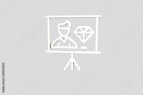 light Professional Assessment 3D illustration on transparent background