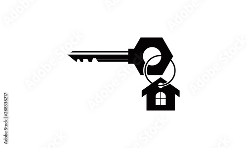 home key logo vector