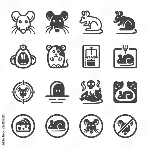 rat icon set